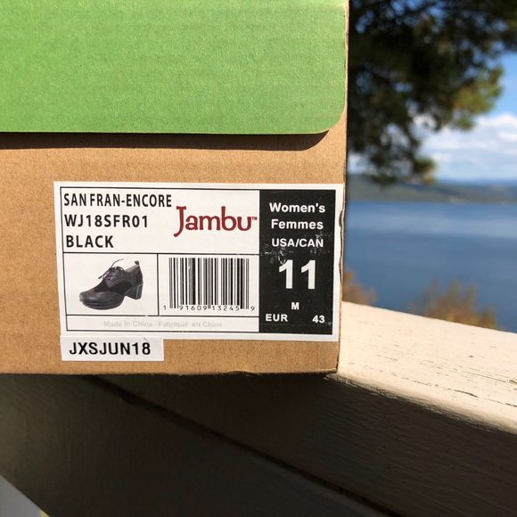JAMBU Women's Black San Fran Encore Oxford Size 11 NWT - Picture 8 of 8